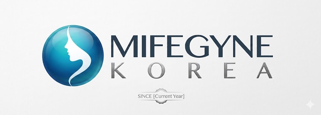 미프진코리아(MIFEGYNE KOREA) 공식 브랜드 로고 - 안전한 정품 의약품 직구 전문