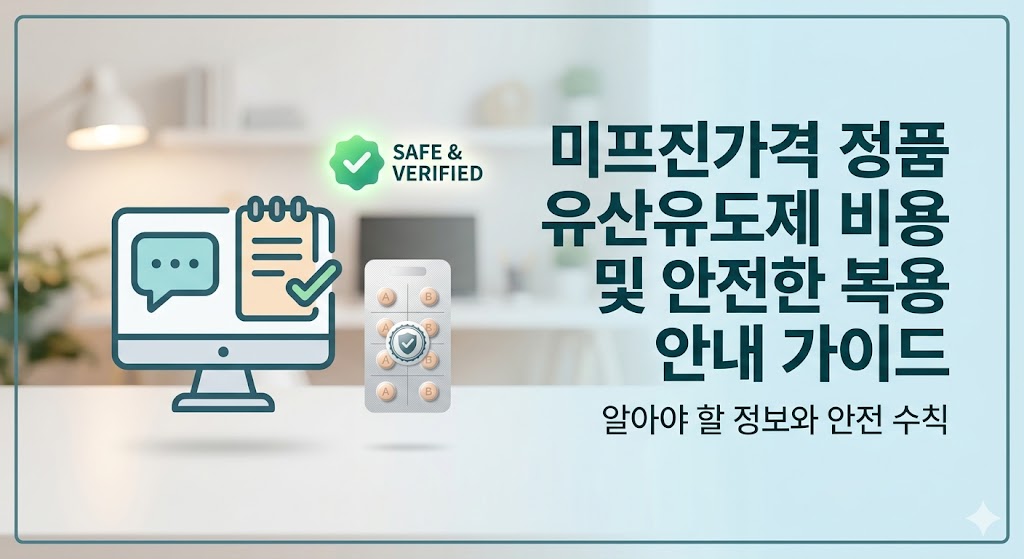 미프진가격 및 정품 유산유도제 비용 안내